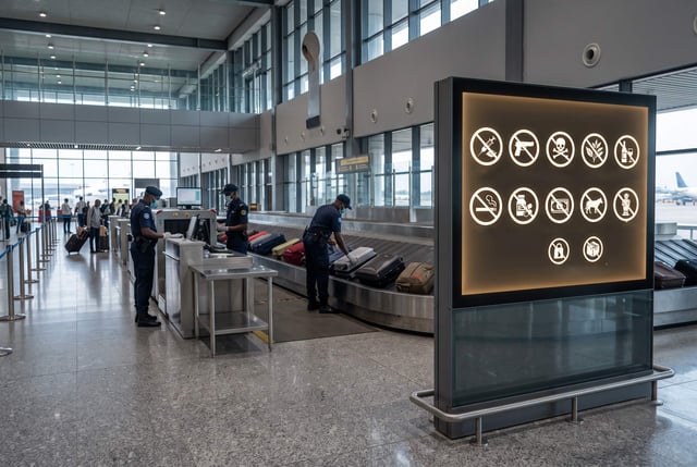 Cameroon Airport Prohibited Items Inspection