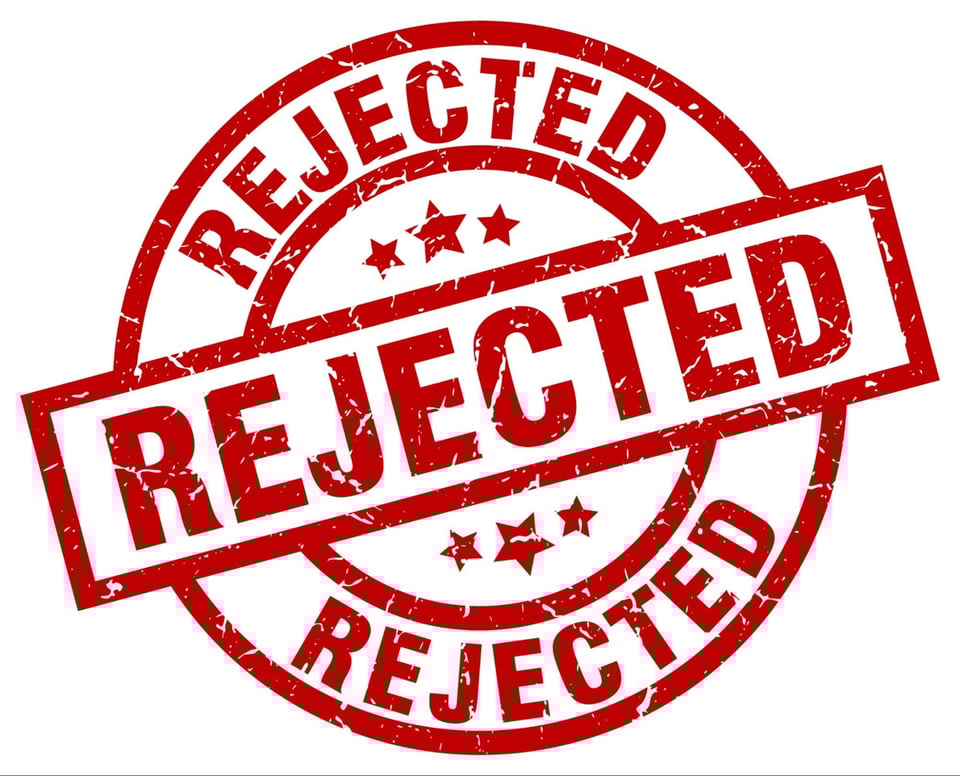 Rejected Visas stamp