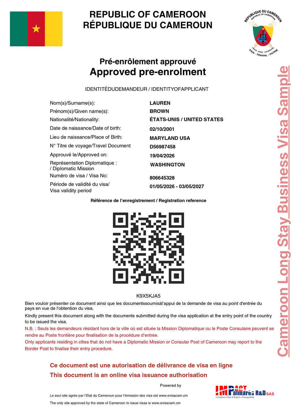 Cameroon Business Visa