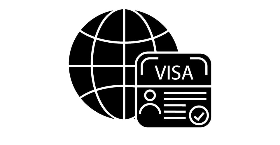Visa icon vector set