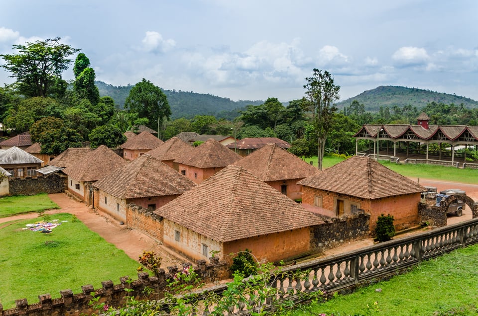 Traditional Palace Of The Fon Of Bafut In Cameroon