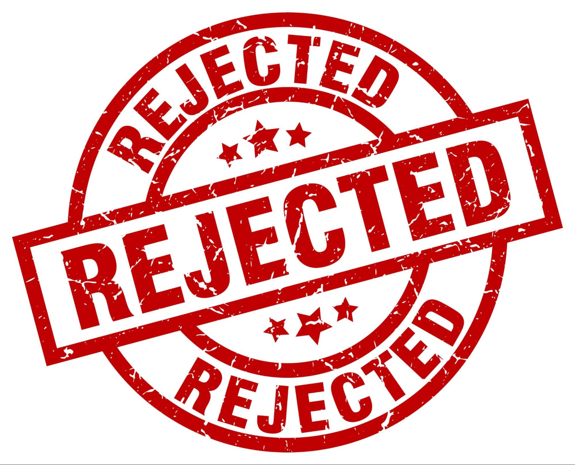 Rejected Visas stamp