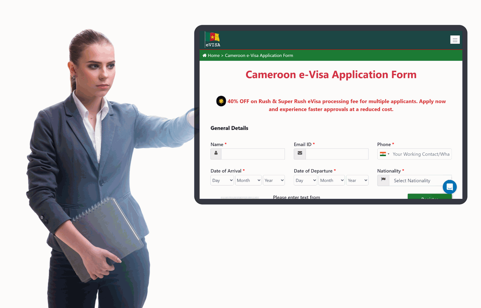 Cameroon E Visa Application Form